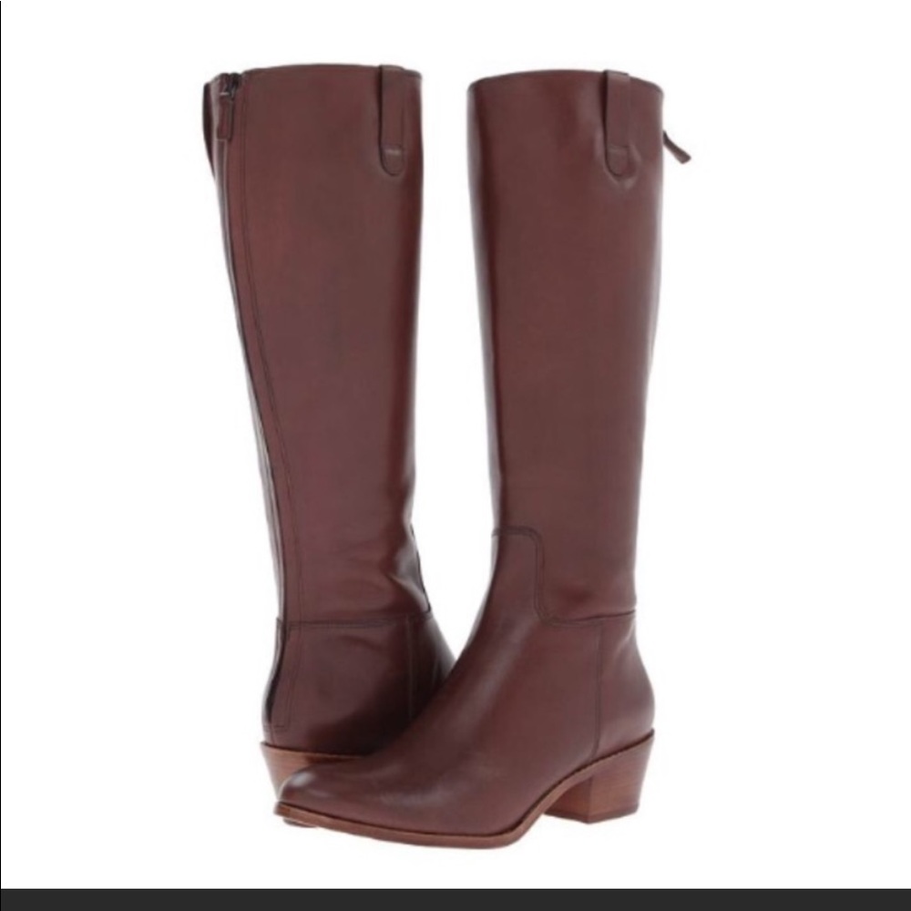 Cole Haan Wesley Tall Boots in Chestnut Brown